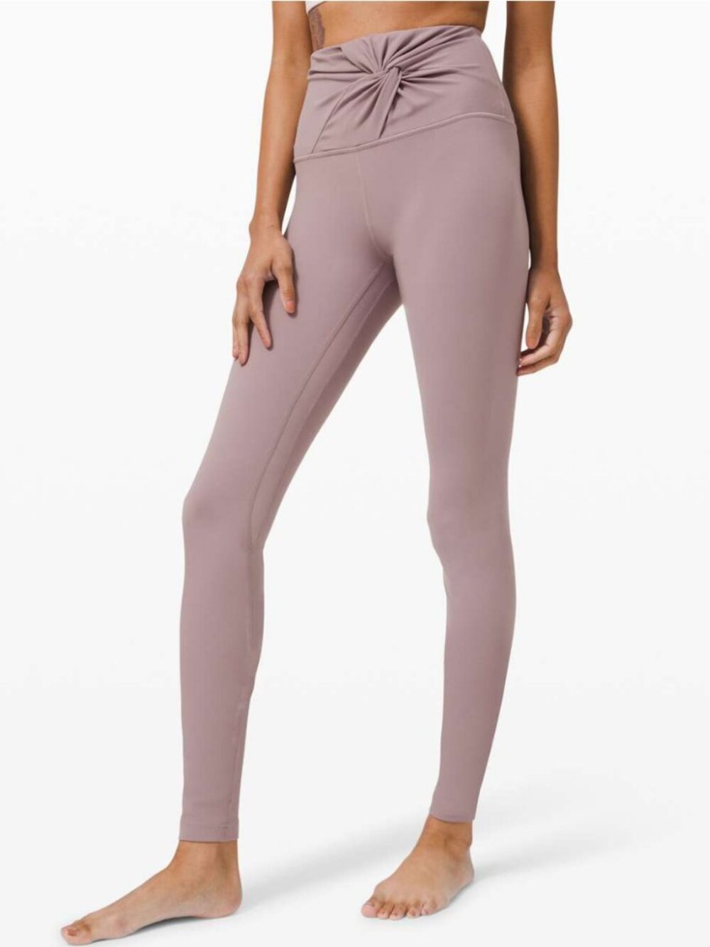 Lululemon High Rise Align Nulu Yoga Tight 28" In Twist Waist Violet Verbena